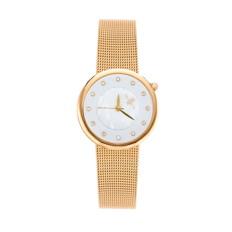 Orologio in acciaio Madame Gold